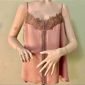 Anthropologie Silk Ballet Pink Cami